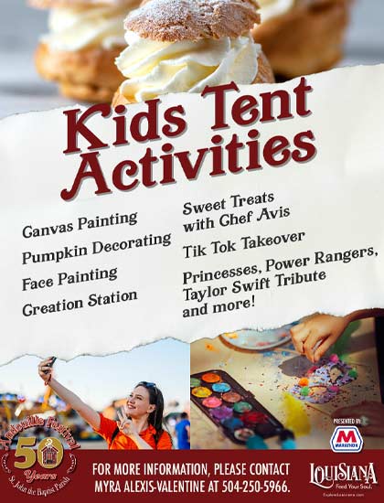Andouille Festival Kid's Tent Events